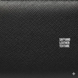 Illustration 5: Close-up macro shot of the premium Saffiano leather texture on a kate spade continental wallet.